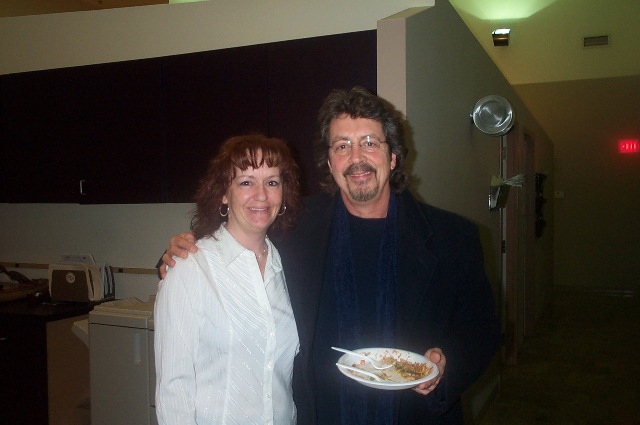 Brooklyn Manager Sam with WNCX DJ Michael Stanley